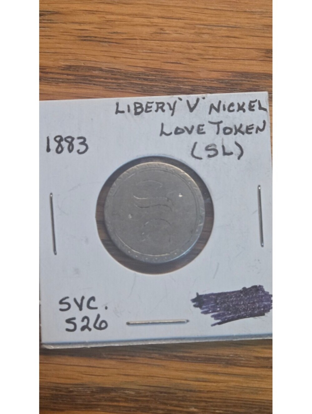 Liberty V Nickel Love Token SL
